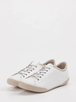 Andrea Conti – Sneaker aus Kalbleder in Weiß