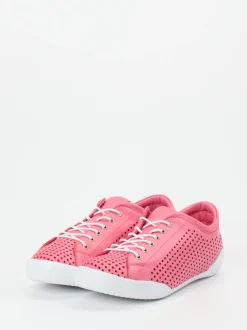Andrea Conti – Sneaker aus Kalbleder himbeerrosa