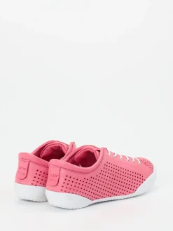 Andrea Conti – Sneaker aus Kalbleder himbeerrosa