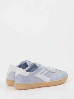 Andrea Conti – Sneaker aus Kalbleder in Hellblau