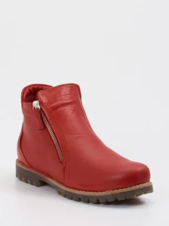 Andrea Conti – Stiefeletten aus Kalbleder tomatenrot