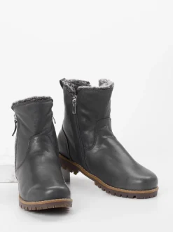 Andrea Conti – Stiefelette aus Kalbleder anthrazitgrau