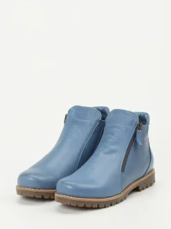 Andrea Conti – Stiefeletten aus Kalbleder in Jeansblau