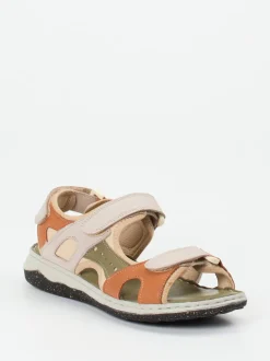 Andrea Conti – Trekkingsandale aus Kalbleder Multicolor