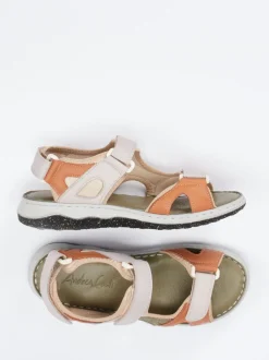 Andrea Conti – Trekkingsandale aus Kalbleder Multicolor