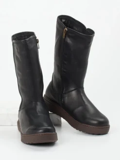 Andrea Conti – Winterstiefel aus Kalbleder schwarz