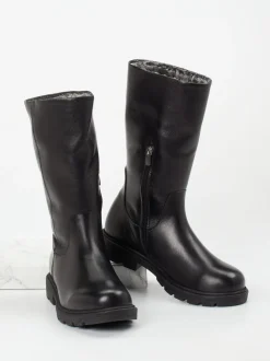 Andrea Conti – Winterstiefel aus Kalbleder schwarz