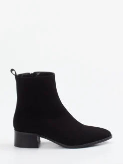 Andrea Puccini – Ankle Boots aus Veloursleder schwarz