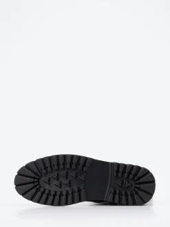 Andrea Puccini – Biker-Stiefelette aus Lammleder Schwarz
