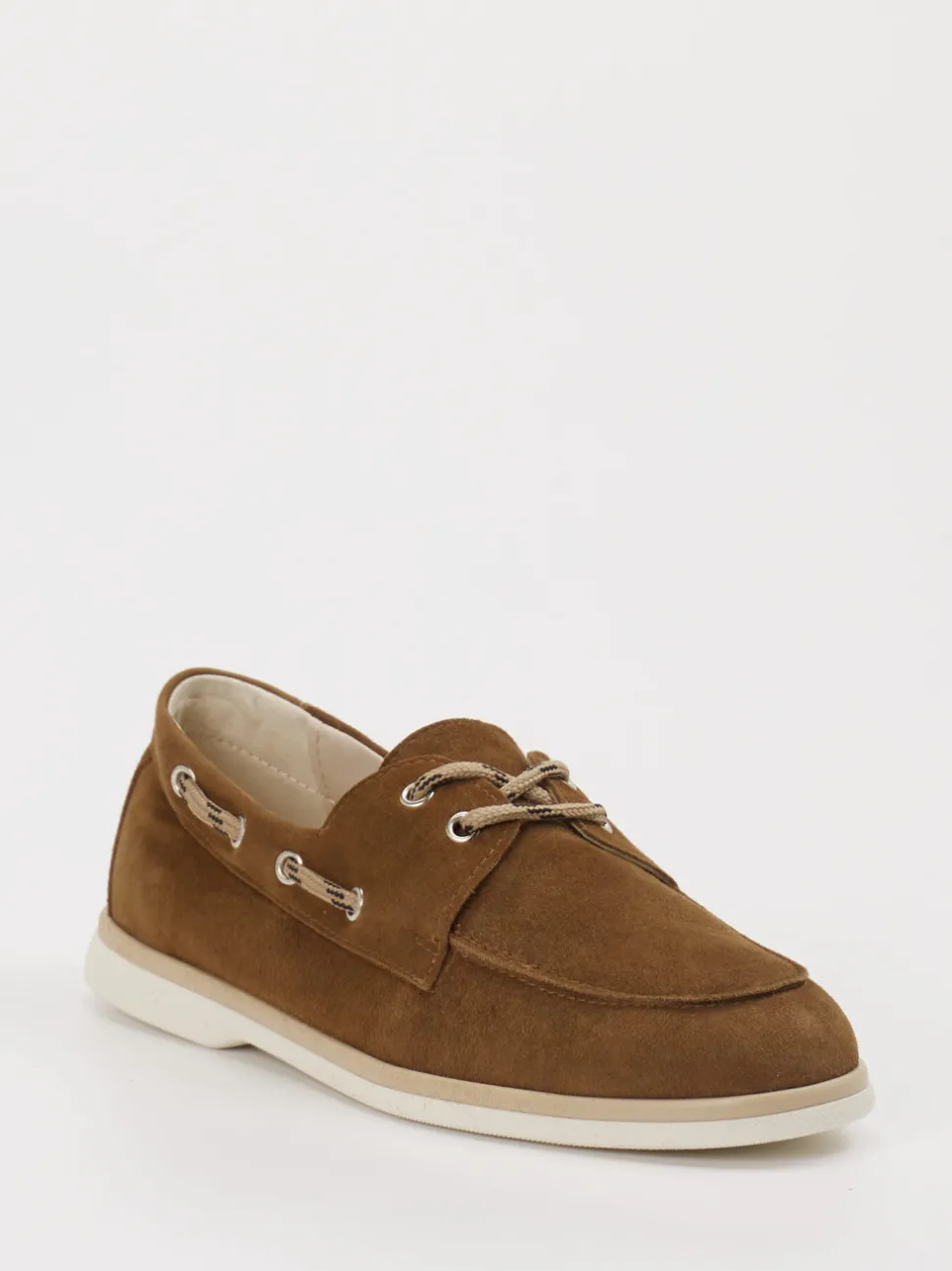 Andrea Puccini – Bootsschuh aus Veloursleder Braun