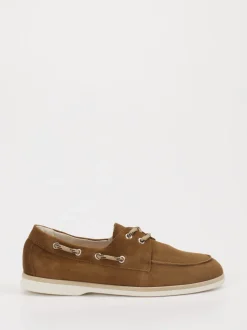 Andrea Puccini – Bootsschuh aus Veloursleder Braun