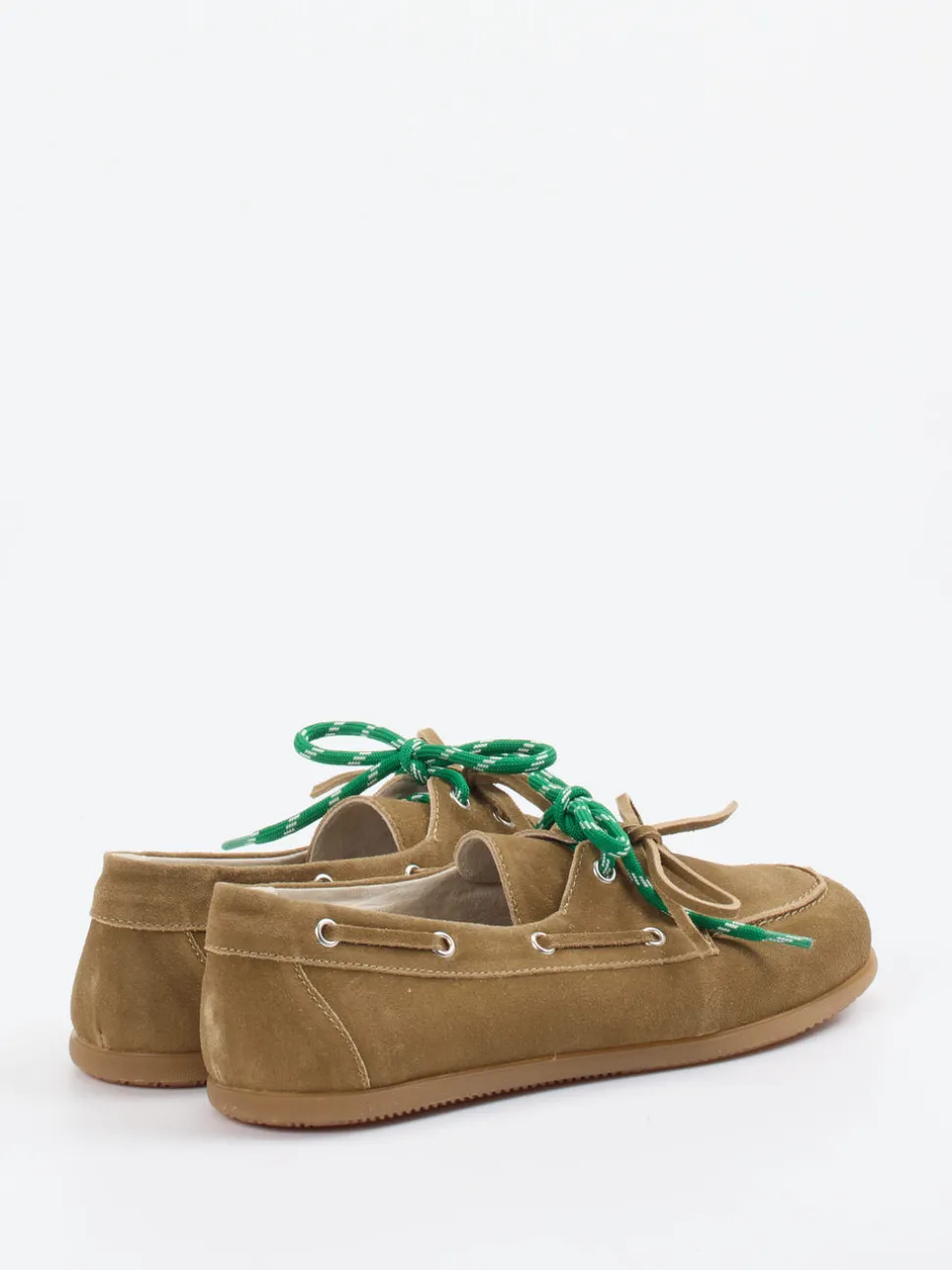 Andrea Puccini – Bootsschuh aus Velours-Lammleder sandbraun