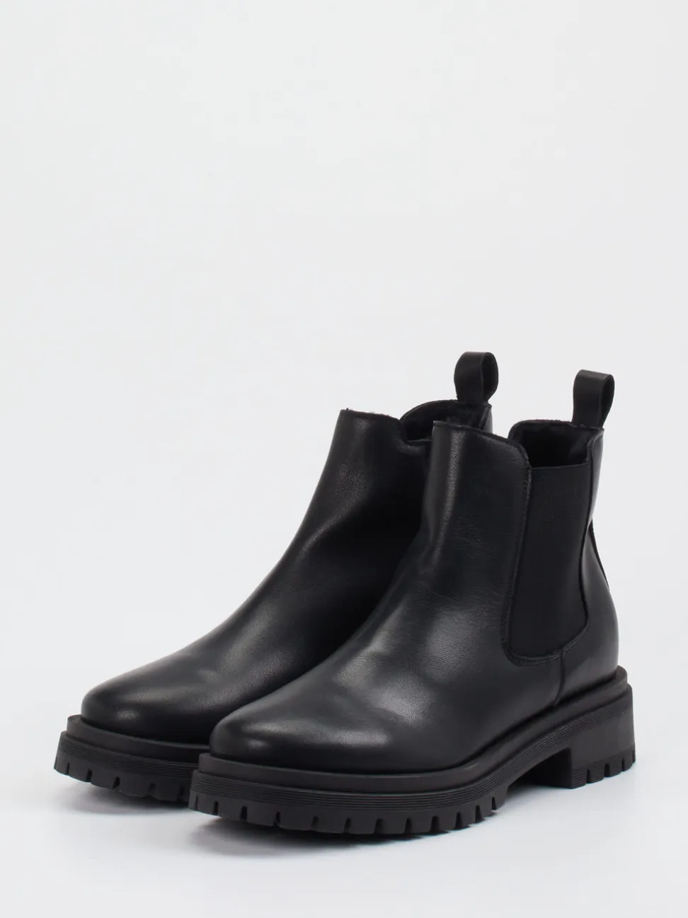 Andrea Puccini – Chelsea Boots aus Kalbleder schwarz