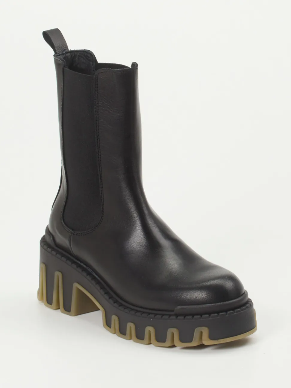 Andrea Puccini – Chelsea Boots aus Kalbleder Schwarz