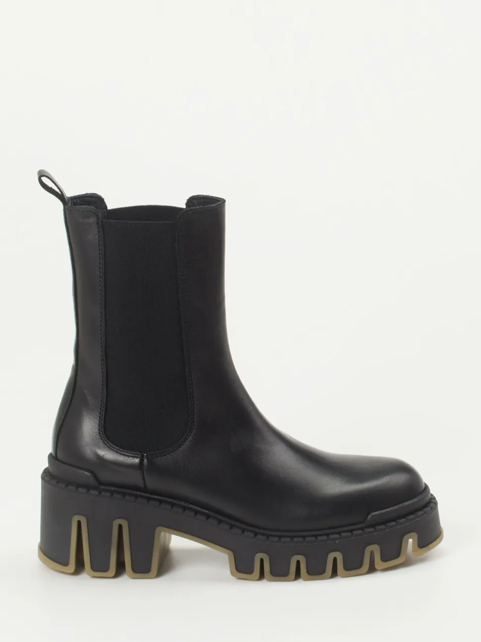 Andrea Puccini – Chelsea Boots aus Kalbleder Schwarz