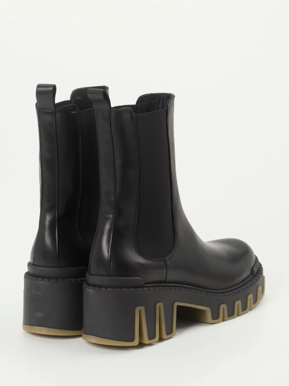 Andrea Puccini – Chelsea Boots aus Kalbleder Schwarz