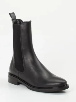 Andrea Puccini – Chelsea Boots aus Kalbleder schwarz