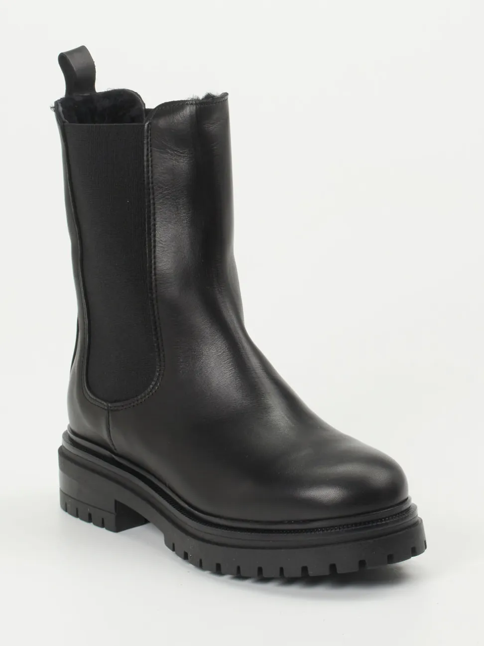 Andrea Puccini – Chelsea Boots aus Kalbleder Schwarz