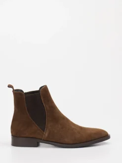 Andrea Puccini – Chelsea Boots aus Veloursleder braun