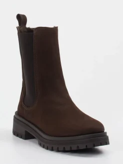 Andrea Puccini – Chelsea Boots aus Nubukleder braun