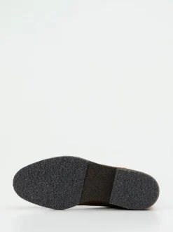 Andrea Puccini – Chelsea Boots aus Veloursleder cognac