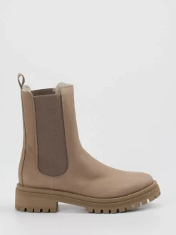Andrea Puccini – Chelsea Boots aus Nubukleder taupe