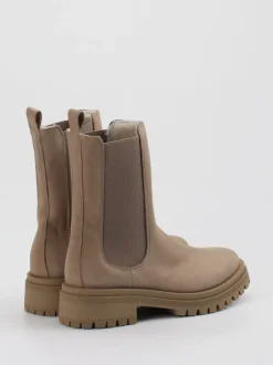 Andrea Puccini – Chelsea Boots aus Nubukleder taupe