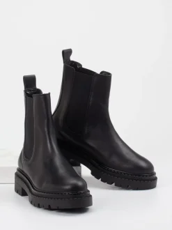 Andrea Puccini – Chelsea Boots aus Lammleder schwarz