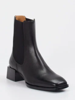 Andrea Puccini – Chelsea Boots aus Leder Schwarz