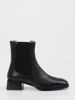 Andrea Puccini – Chelsea Boots aus Leder Schwarz