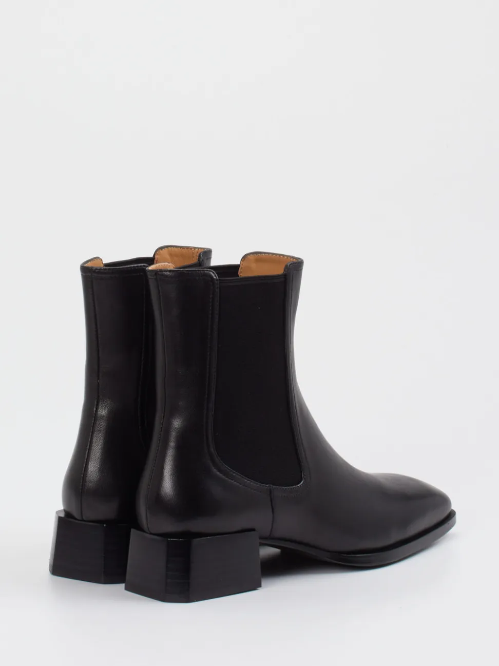 Andrea Puccini – Chelsea Boots aus Leder Schwarz