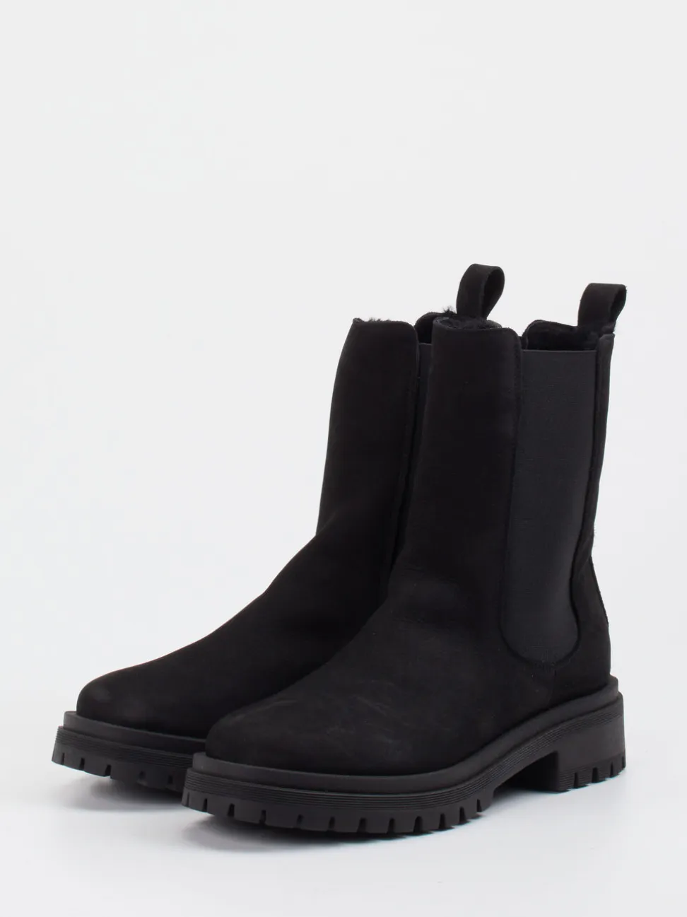 Andrea Puccini – Chelsea Boots aus Nubukleder schwarz