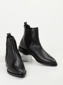 Andrea Puccini – Chelsea Boots aus Lammleder Schwarz
