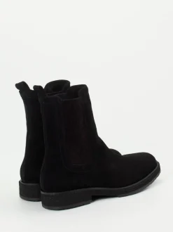 Andrea Puccini – Chelsea Boots aus Veloursleder Schwarz