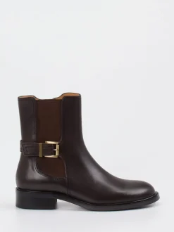 Andrea Puccini – Chelsea Boots aus Glattleder dunkelbraun
