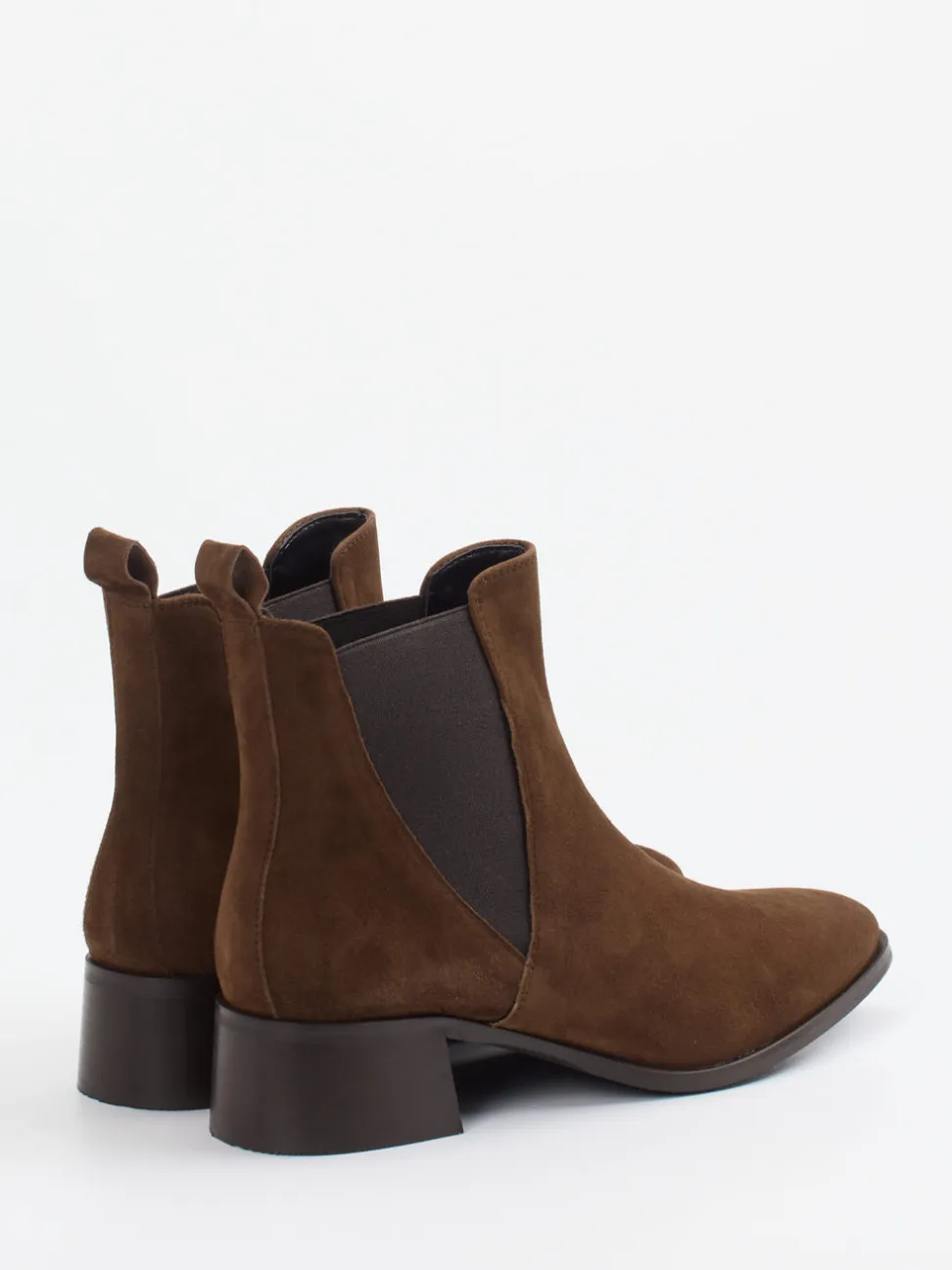 Andrea Puccini – Chelsea-Stiefelette aus Veloursleder Braun