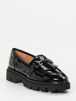 Andrea Puccini – Chunky Loafer aus Lackleder Schwarz