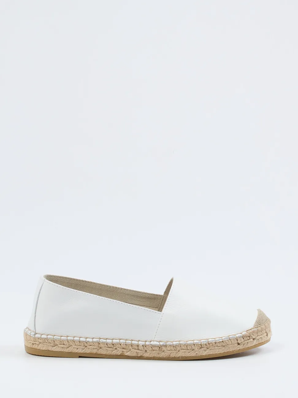 Andrea Puccini – Espadrilles aus Lammleder weiß