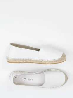 Andrea Puccini – Espadrilles aus Lammleder weiß