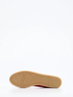 Andrea Puccini – Espadrilles aus Veloursleder Korallrot