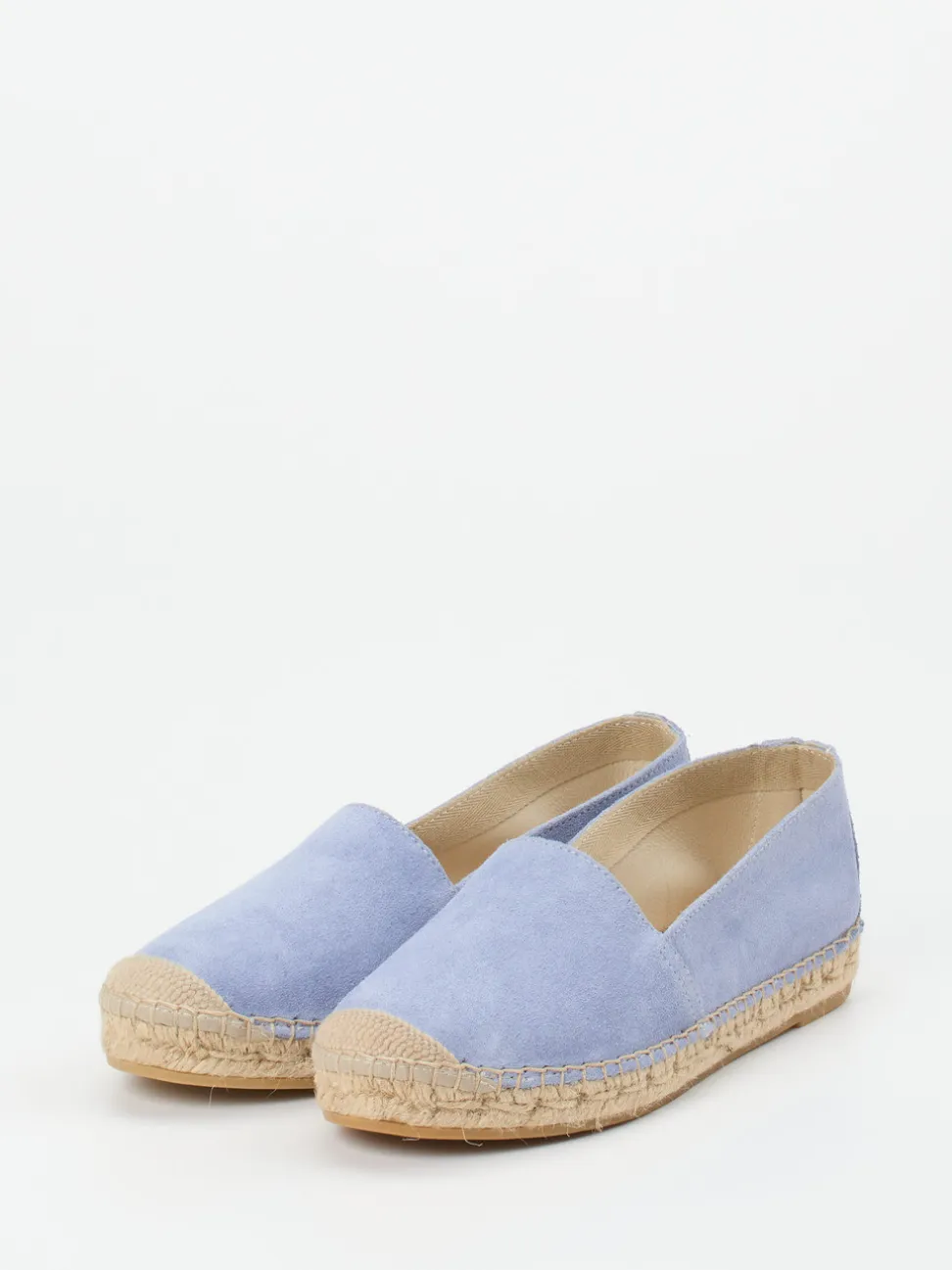 Andrea Puccini – Espadrilles aus Veloursleder lavendelblau