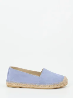 Andrea Puccini – Espadrilles aus Veloursleder lavendelblau