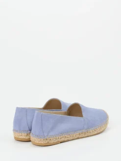 Andrea Puccini – Espadrilles aus Veloursleder lavendelblau
