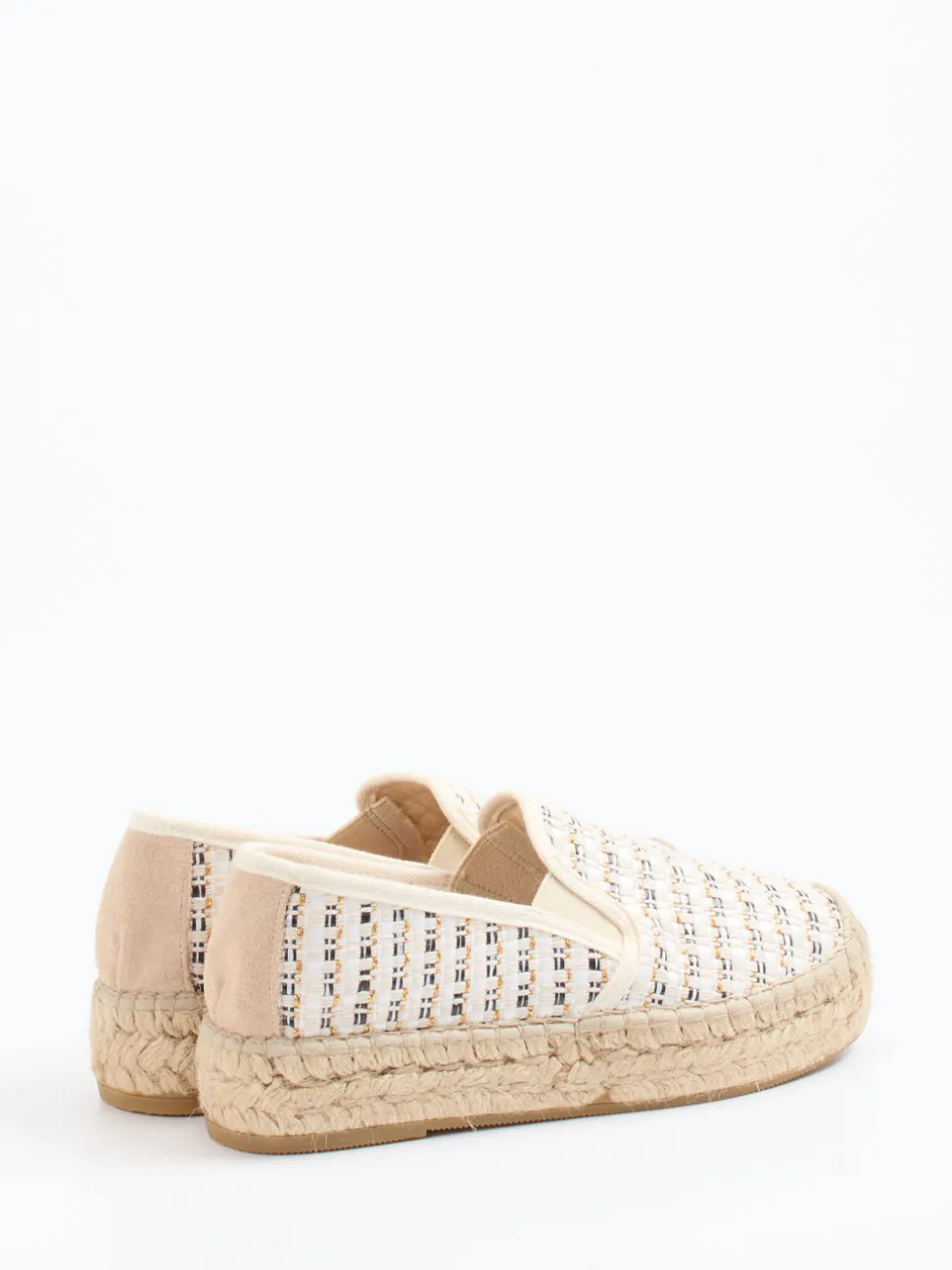 Andrea Puccini – Espadrilles aus Textil mit Juteplateau