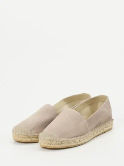 Andrea Puccini – Espadrilles aus Veloursleder Taupe