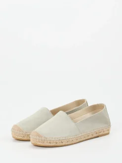 Andrea Puccini – Espadrilles aus Veloursleder mintgrün
