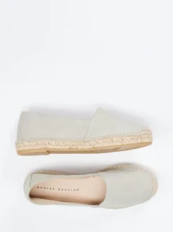 Andrea Puccini – Espadrilles aus Veloursleder mintgrün