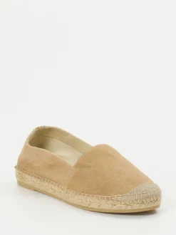 Andrea Puccini – Espadrilles aus Veloursleder beige
