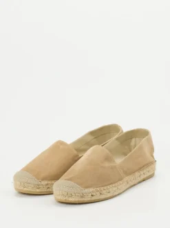 Andrea Puccini – Espadrilles aus Veloursleder beige