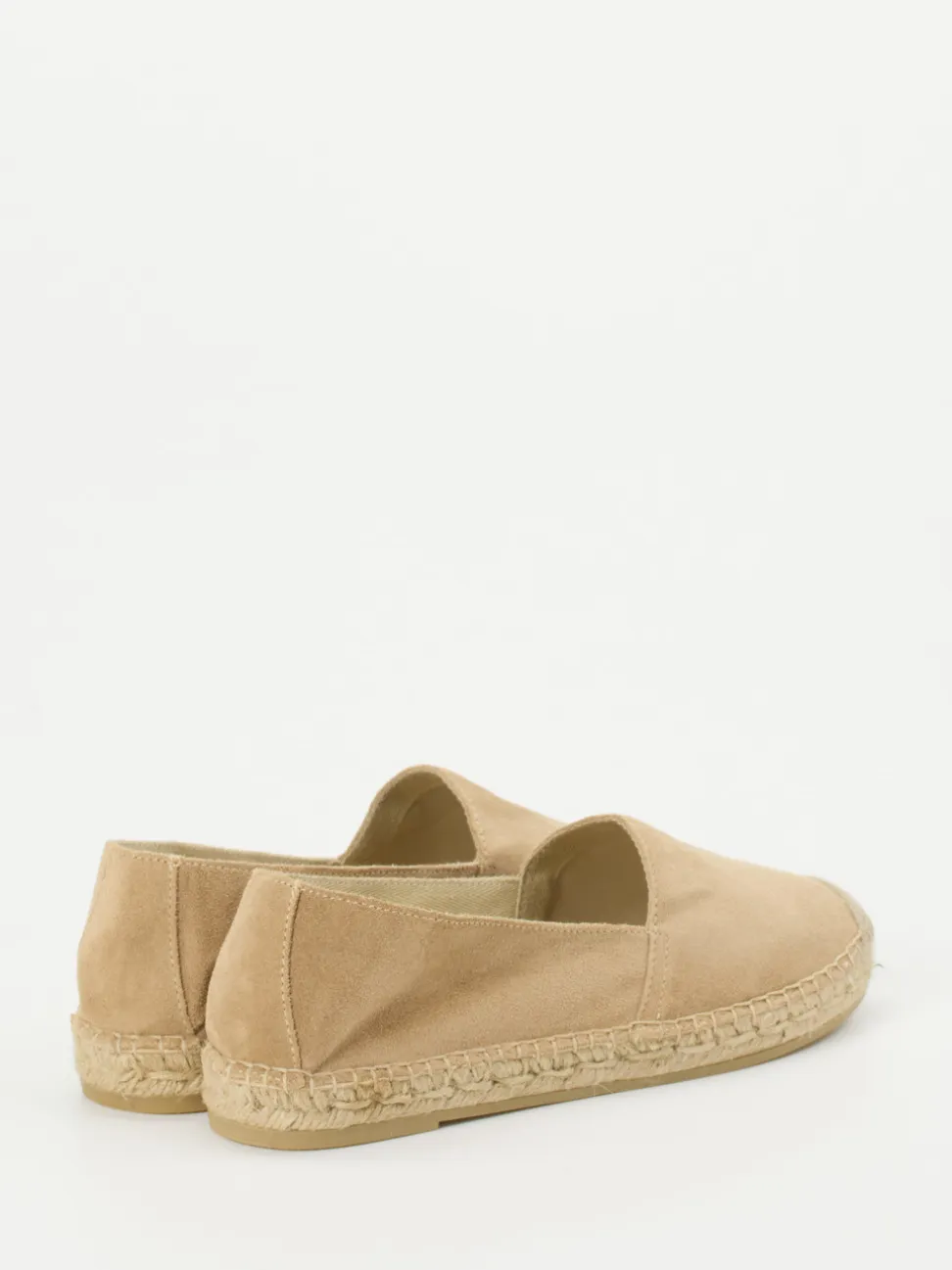 Andrea Puccini – Espadrilles aus Veloursleder beige